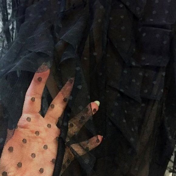 BCBG MAXAZRIA LEORA MESH TOP BLACK COLOR SIZE S $198.00 - Picture 8 of 12